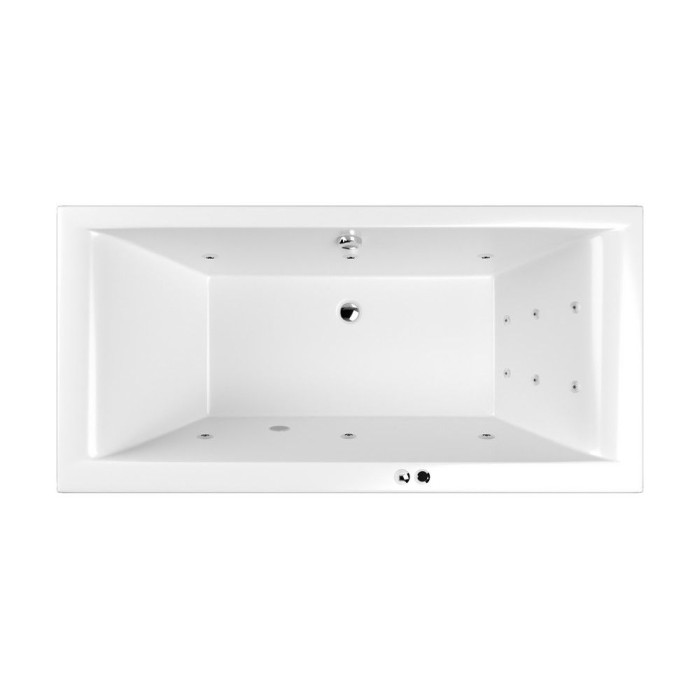 Встраиваемая ванна 170x80 line, Whitecross Savia duo, хром арт. 0103.170080.100.LINE.CR
