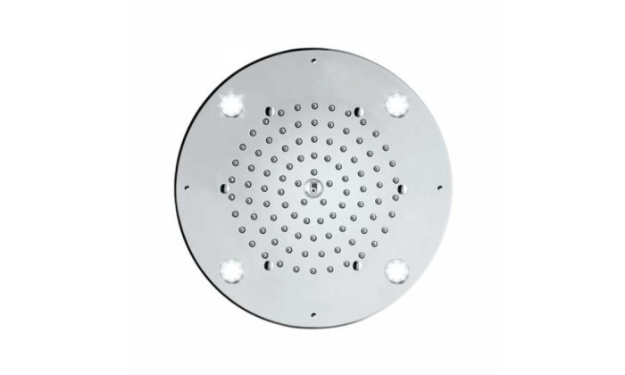 Bossini верхний душ light с led подсветкой, oki, хром арт. i00724.030