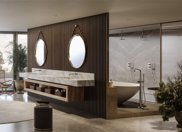 Bossini внешняя часть однорычажного смесителя для раковины без донного клапана, teo, золото арт. z00730.043