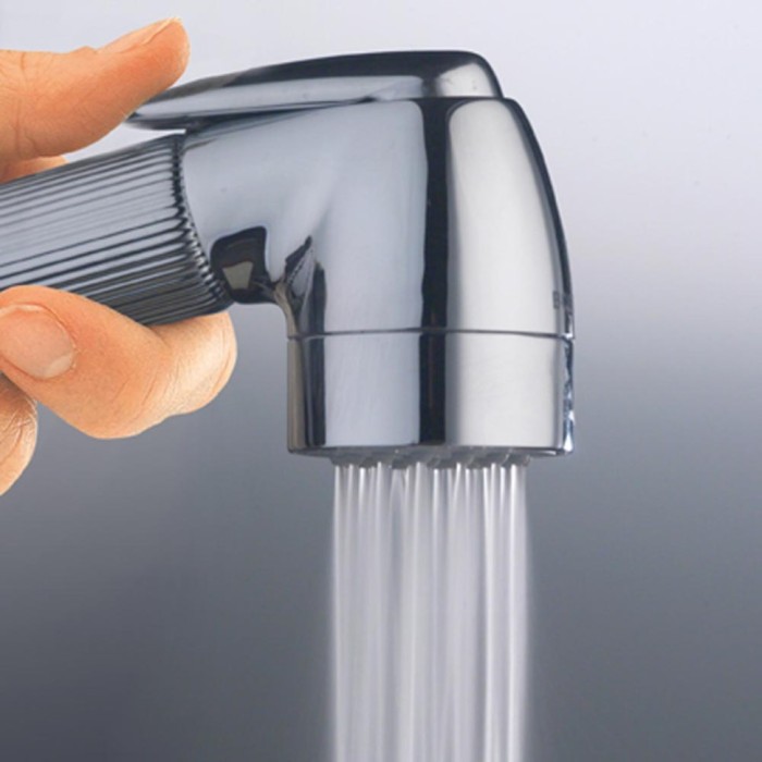 Bossini гигиеническая лейка с клапаном подачи воды gom, nikita gom, хром арт. b00654.030