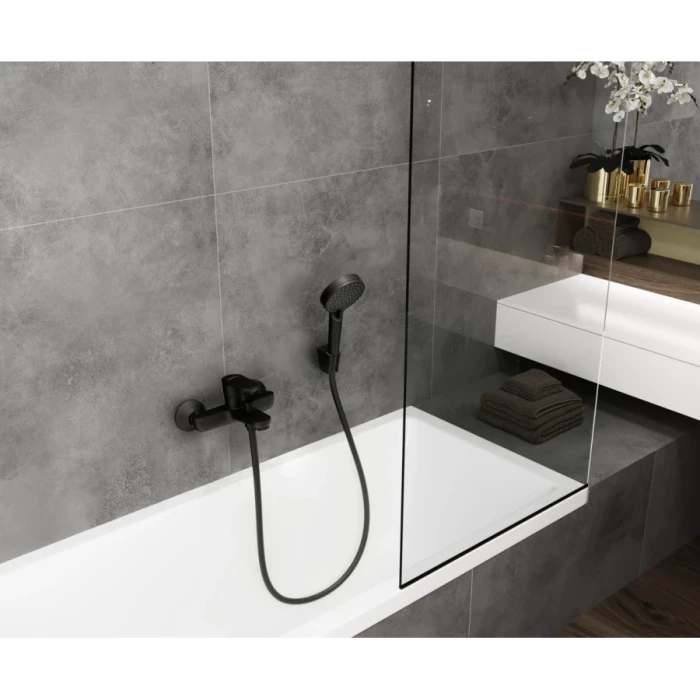 Hansgrohe смеситель для ванны, Vernis Blend, черный арт. 71440670