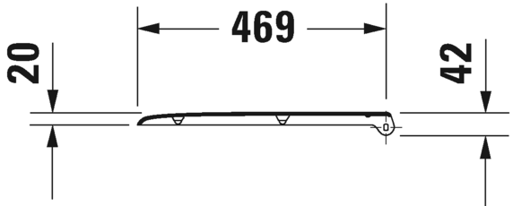 Duravit сиденье для унитаза с крышкой удлиненное d-сode c автоматическим опусканием, съёмное, d-code, 0060390000 цвет: белый