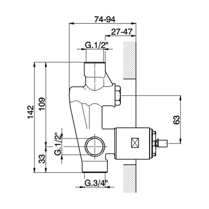 Cisal внутрення часть для смесителя для ванны и душа, zb00521004 cisal