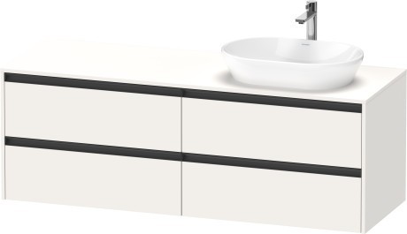 Duravit тумба подвесная под раковину справа 550 мм х 1600 мм х 568 мм, ketho.2, k24899r84840000 цвет: белый суперматовый