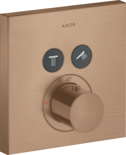 AXOR термостат для душа, ShowerSelect, шлифованное красное золото арт. 36715310