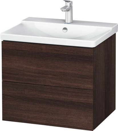 Duravit тумба подвесная под раковину кагтан, l-cube, lc624405353 цвет: каштан темный