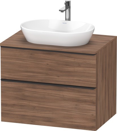 Duravit тумба подвесная под раковину 800 мм х 550 мм, d-neo, de496707979 цвет: орех натуральный