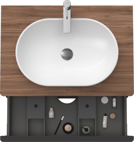 Duravit тумба подвесная под раковину 800 мм х 550 мм, d-neo, de496707979 цвет: орех натуральный