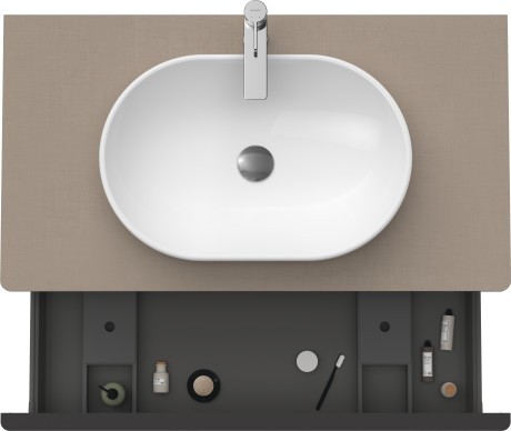 Duravit тумба подвесная под раковину 1000 мм х 550 мм и консолью, d-neo, de494807575 цвет: лён