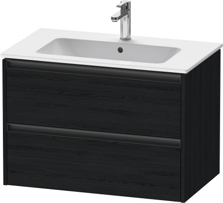 Duravit тумба подвесная под раковину 480 мм х 810 мм х 550 мм, ketho.2, k25263016160000 цвет: чёрный дуб