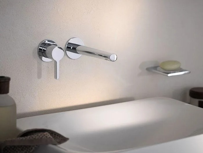 Keuco однорычажный смеситель для раковины для встройки, edition 400, никель шлифованный арт. 51516 050200