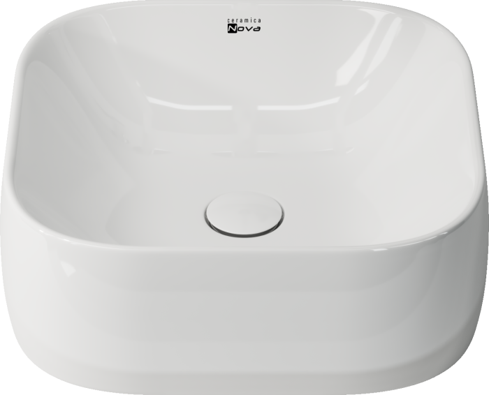 Ceramicanova раковина накладная element2, cn1609 цвет: белый