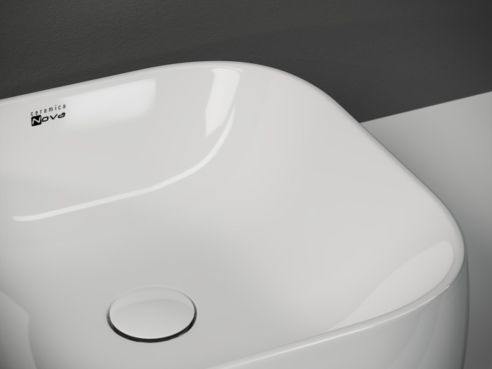 Ceramicanova раковина накладная element2, cn1609 цвет: белый