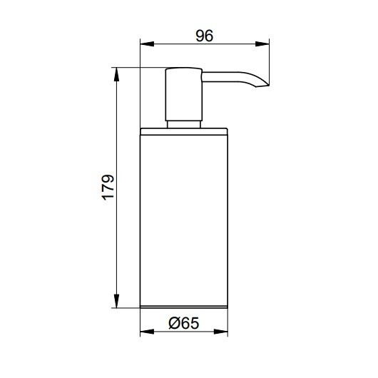 Keuco дозатор жидкого мыла настольная модель kueco, plan, хром арт. 14952 070100