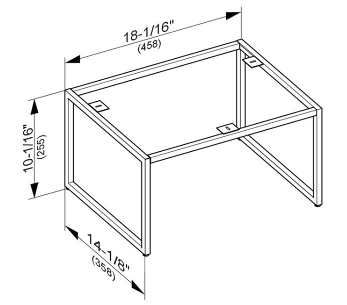 Keuco напольные ножки лак инокс, plan, арт. 32998 290007