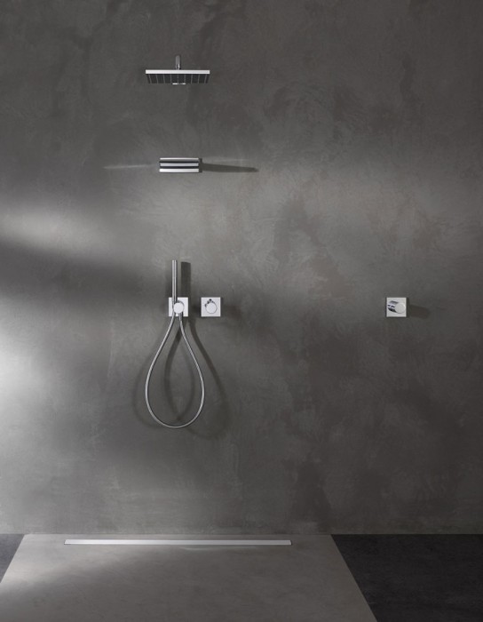 Keuco верхний душ квадратный, universal, хром арт. 59986 010202