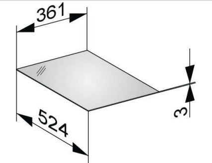 Keuco декоративная верхняя крышка из кристаллина для боковой тумбы, edition 11, арт. 31320 289001