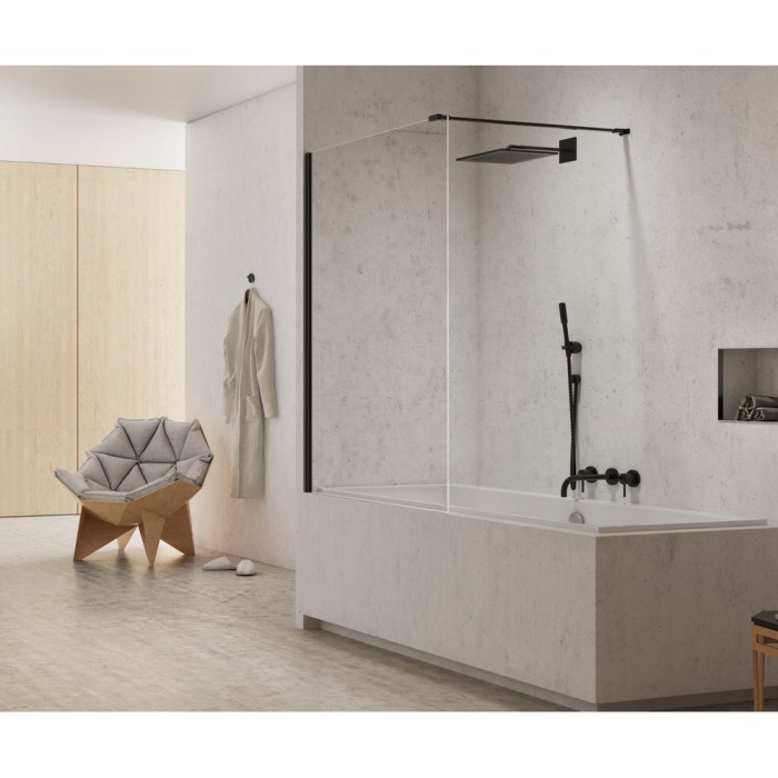 Шторка для ванны 50x150, New trendy New modus black, черный арт. EXK-1926-WP