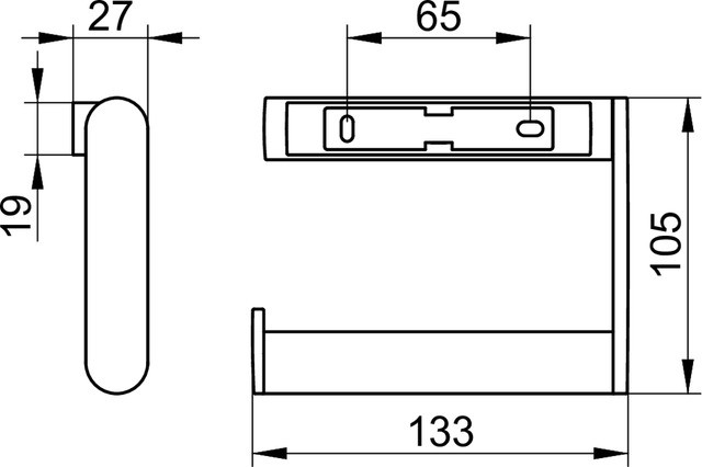 Keuco держатель туалетной бумаги, plan, хром арт. 14962 010000