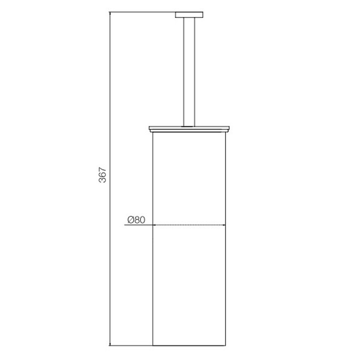 Fima Carlo Frattini ёршик напольный, rotola, хром арт. f6006/3cr