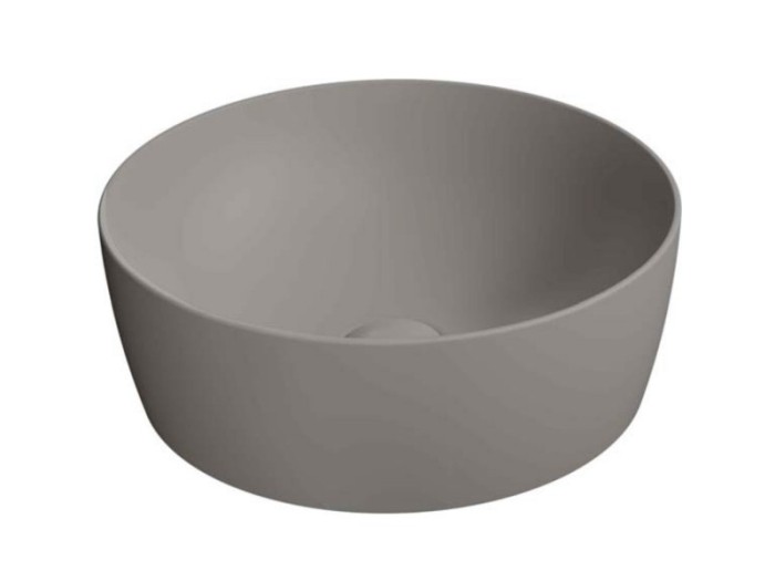 GSI Раковина накладная 40х40х14 см, tortora, санфарфор, Color-elements - 903905