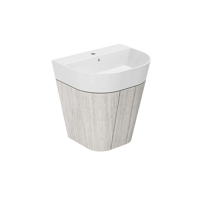 Azzurra тумба подвесная 60х47х64.5см, с 2 дверцами, с раковиной, Azzurra, MBF 65S B FMLP06550T0MBI*1 SIF/MB цвет: olmo bianco