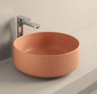 ArtCeram раковина (накладная), col001 13 00 cognac цвет: оранжевый