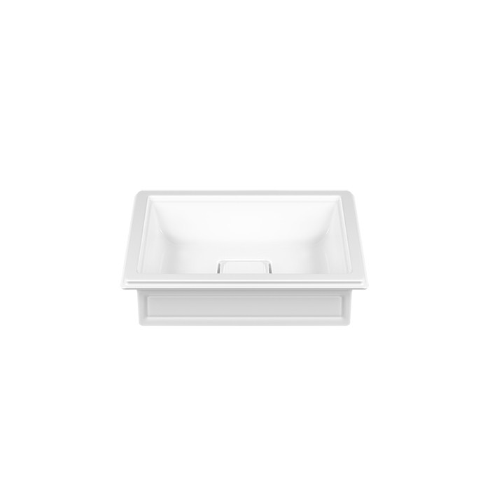 Gessi Раковина 56х42 см, без отв., накладная/встраиваемая, без перелива, Eleganza, 46805#516 цвет: белый
