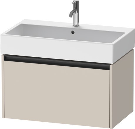 Duravit тумба подвесная под раковину 460 мм х 784 мм х 440 мм, ketho.2, k25077083830000 цвет: серо-коричневый суперматовый