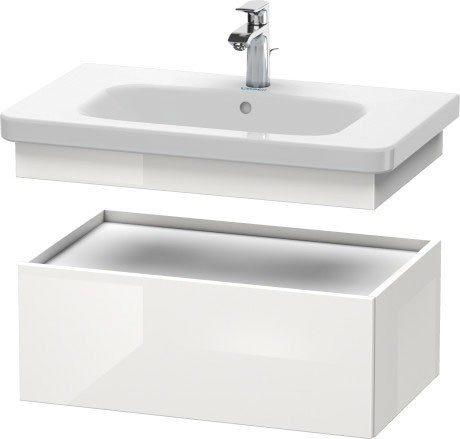 Duravit тумба подвесная под раковину, durastyle, ds 6281 2222 цвет: белый глянцевый