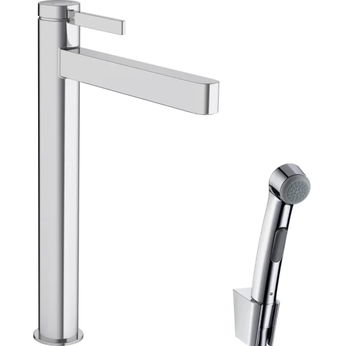 Hansgrohe смеситель для раковины с гигиеническим душем, Finoris, хром арт. 76220000