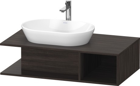 Duravit тумба подвесная под раковину слева 1000 мм х 550 мм, d-neo, de492905353 цвет: каштан темный
