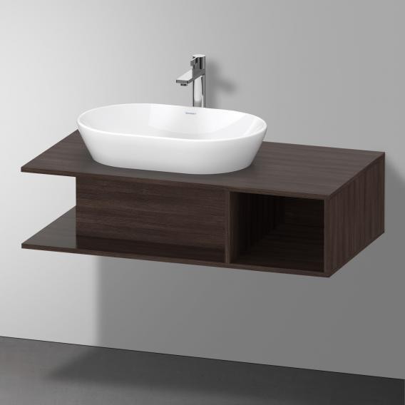Duravit тумба подвесная под раковину слева 1000 мм х 550 мм, d-neo, de492905353 цвет: каштан темный