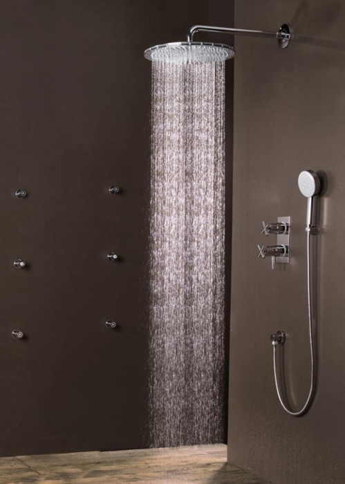 Bossini верхний душ с держателем, dream, хром арт. h75360j.030