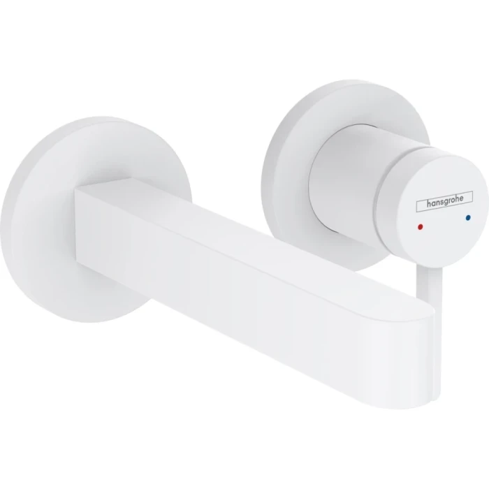Hansgrohe смеситель для раковины с выпуском, Finoris, белый арт. 76051700
