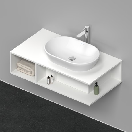 Duravit тумба подвесная под раковину справа 1000 мм х 550 мм, d-neo, de495901818 цвет: gres pietra grey opaco
