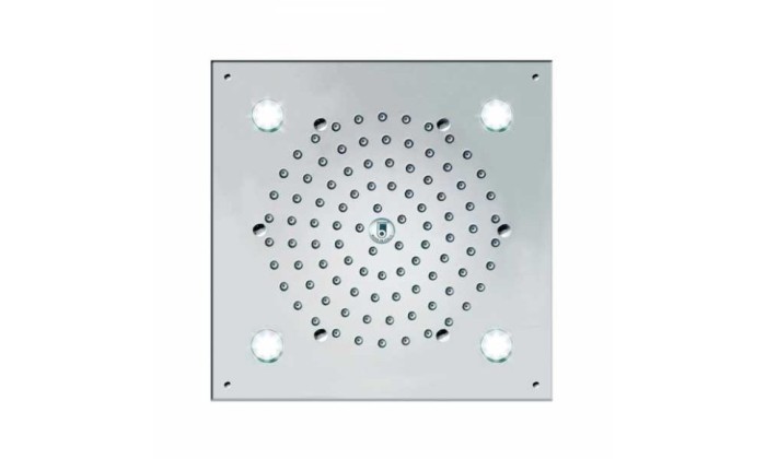Bossini верхний душ light c led подсветкой, cube, хром арт. i00723.030