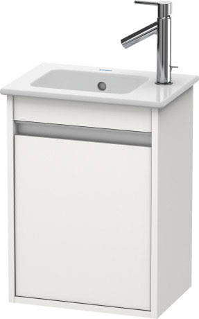 Duravit тумба подвесная под раковину левая, ketho, kt6417l2222 цвет: белый глянцевый