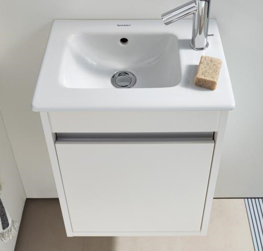 Duravit тумба подвесная под раковину левая, ketho, kt6417l2222 цвет: белый глянцевый