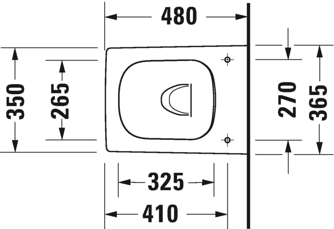 Duravit подвесной унитаз 48 см безободковый, viu, 2573090000 цвет: белый