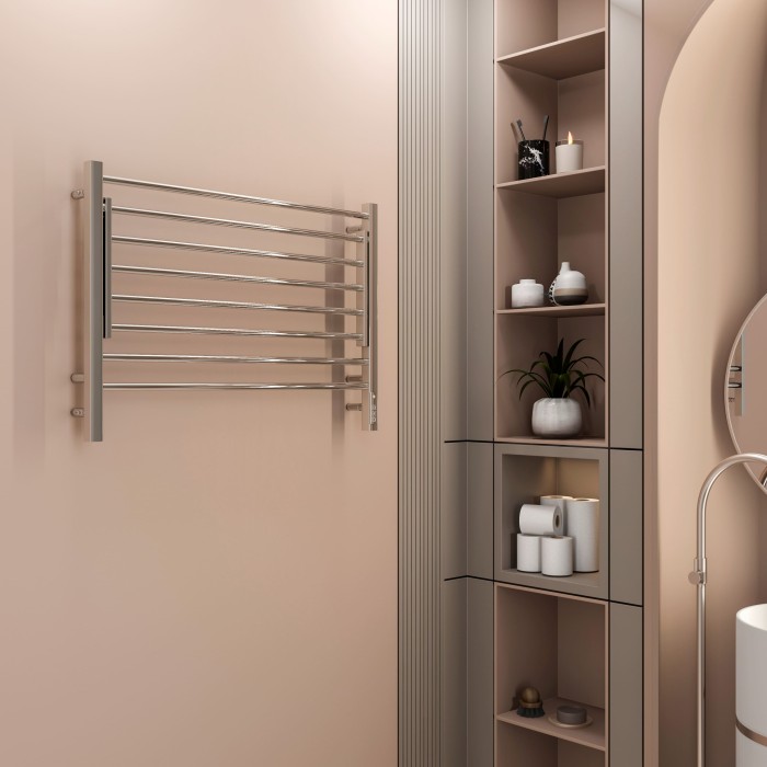 Terminus электрический полотенцесушитель горизонт п8 800х600 электро (sensor quick touch), электрика стандарт арт. 4670078543530