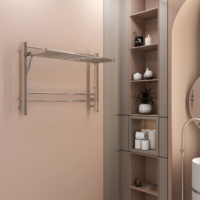 Terminus электрический полотенцесушитель горизонт п8 800х600 электро (sensor quick touch), электрика стандарт арт. 4670078543530