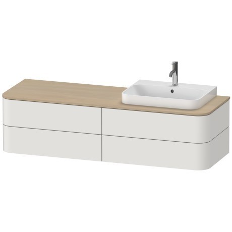 Duravit тумба подвесная для консоли plus скандинавский, happy d.2 plus, hp4974b3939 цвет: скандинавский белый