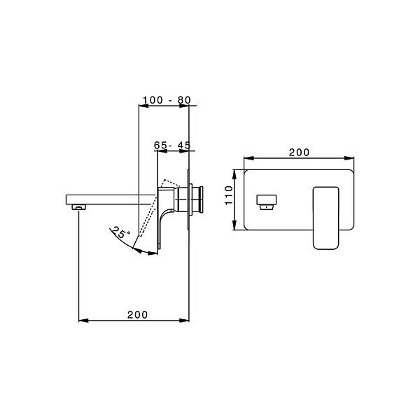 Cisal смеситель для раковины, cu00551221 cubic, цвет: chrome