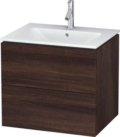 Duravit тумба подвесная под раковину, l-cube, lc624005353 цвет: каштан темный