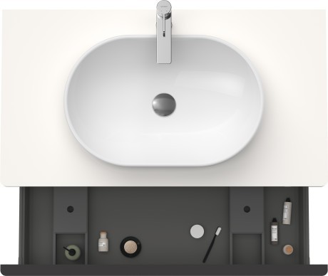 Duravit тумба подвесная под раковину 1000 мм х 550 мм и консолью, d-neo, de494802222 цвет: белый глянцевый