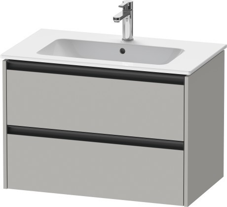 Duravit тумба подвесная под раковину 480 мм х 810 мм х 550 мм, ketho.2, k25263007070000 цвет: бетонно-серый матовый