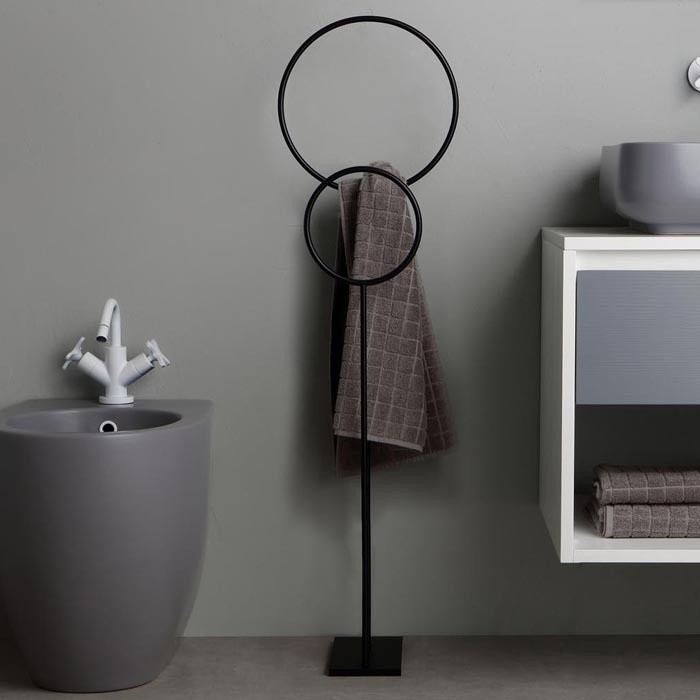 Bertocci держатель полотенца moon, черный арт. 147 0374 0800