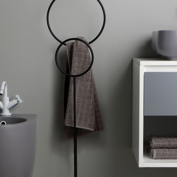Bertocci держатель полотенца moon, черный арт. 147 0374 0800