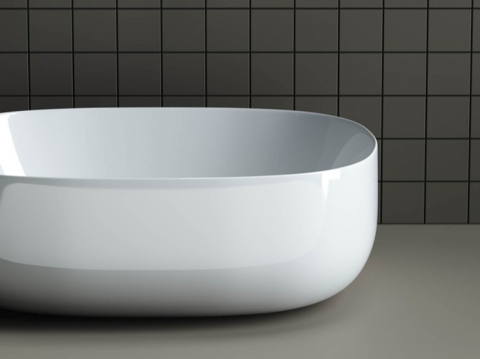 Ceramicanova раковина накладная element, cn6018 цвет: белый